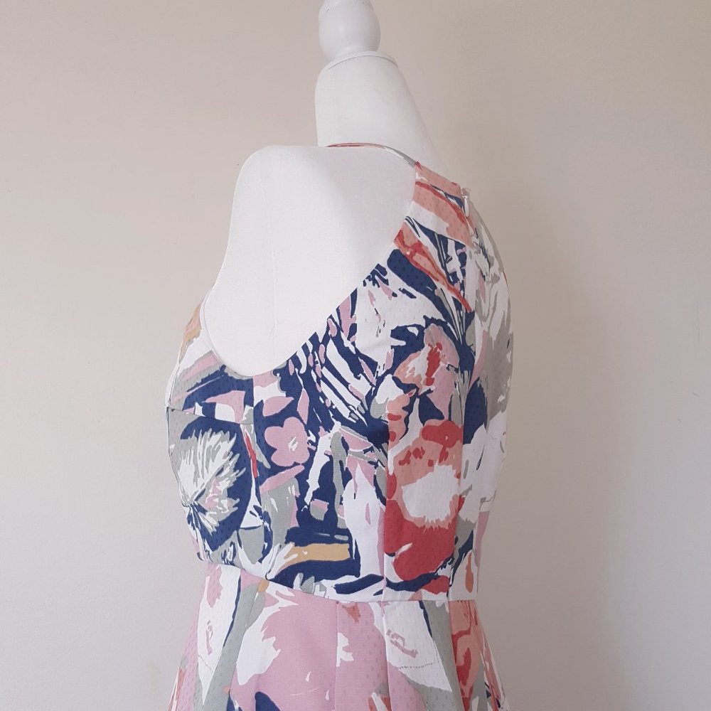Club Monaco Multicolor Floral Midi Dress - Picture 10 of 14